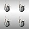 Service Caster 4 Inch 316SS Thermoplastic Rubber Swivel 1/2 Inch Stem Caster Set Lock Brake SCC SCC-SS316TSTTL20S414-TPRB-121315-4 - alternate 1